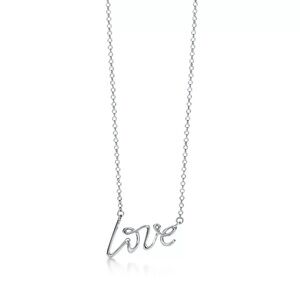 Tiffany & Co Paloma silver love necklace